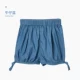 KUB có thể youbi mùa xuân và mùa hè mới quần short denim cotton bé trai và bé gái mùa hè quần tây rộng rãi mùa hè - Quần jean