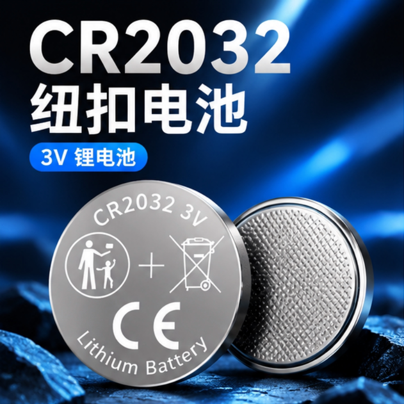 Cr2032 Button Battery 3V Lithium Battery Suitable for Watch Motherboards, Remote Controls, Electronic Scales, Repair and Installation, Multi-Function