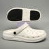 Xương Trắng Y Tá Croc Giày Nữ Mùa Hè Mới Áo Khoác Ngoài Chống Trơn Trượt Thoáng Khí Giày Sandal Phòng Điều Hành Im Lặng Bao Đầu Dép dép phòng sạch 