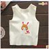 Meda baby baby baby vest nhỏ gần nam và nữ lại trẻ sơ sinh không xương 0-3-6 tháng cô gái đầy trăng. 