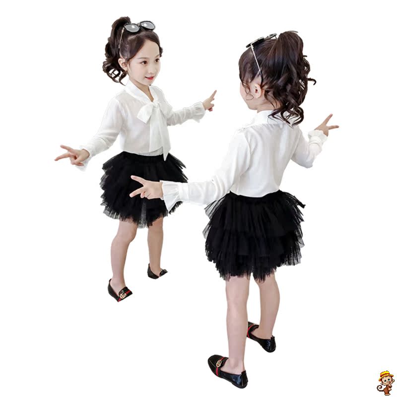 áo Girls Xuân Thu 2020 mới mùa thu váy trong khí con lớn của Hàn Quốc phiên bản của chiếc áo khoác dài tay áo sơ mi trẻ em ướt của mỏng.