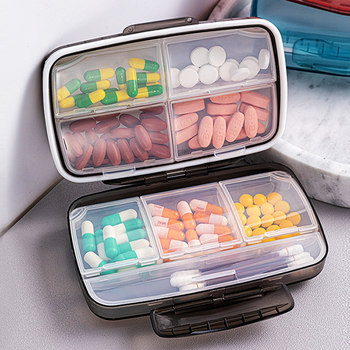 Japanese Portable Large-Capacity Pill Box for Seven Days a Week, Sealed and Travel-Friendly Pill Organizer