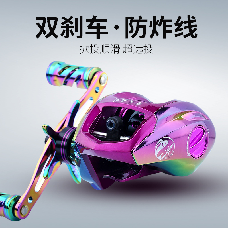 Square Sky Dent Fishing Wheel Full Metal Shake The Drop Wheel Sea Fishing Water Drop Wheel Anti Sea Water Far Throw Wheel