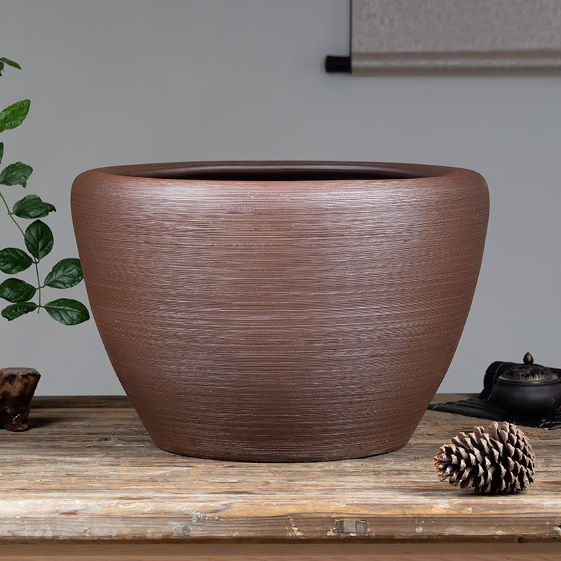 Jingdezhen ceramic aquarium water lily big crock pot lotus bowl lotus basin courtyard tank hotel brocade carp cylinder furnishing articles
