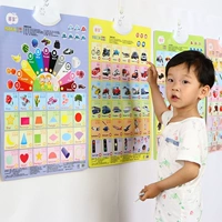 Biểu đồ âm thanh treo tường, hình ảnh, xóa mù chữ, em bé, đồ chơi trẻ em, giọng nói nhận thức, giác ngộ, nhãn dán tường giáo dục sớm, 2 tuổi - Đồ chơi giáo dục sớm / robot do choi thong minh