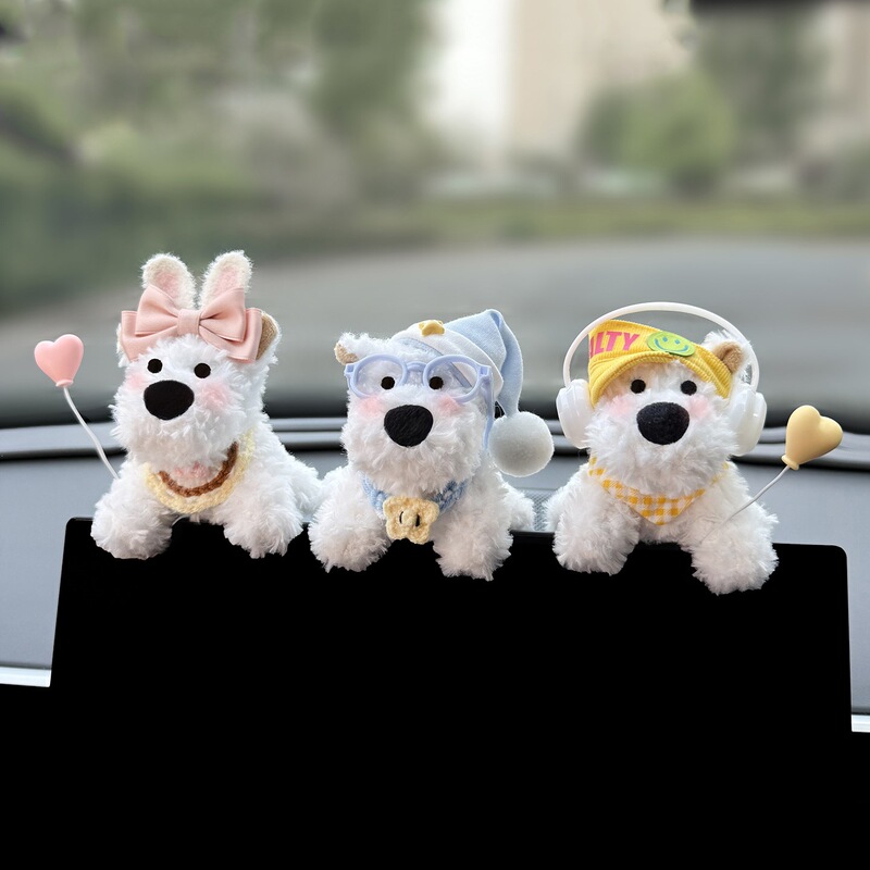 2026 New West Highland Car Dashboard Decoration Cute Creative Figurine for Car Screen Display 2026 New West Highland Car Dashboard Decoration Cute Creative Figurine for Car Screen Display