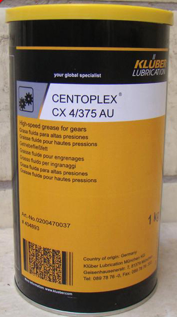 Krubble KLUBER CENTOPLEX CX4 375AU pinion high speed gear grease cream