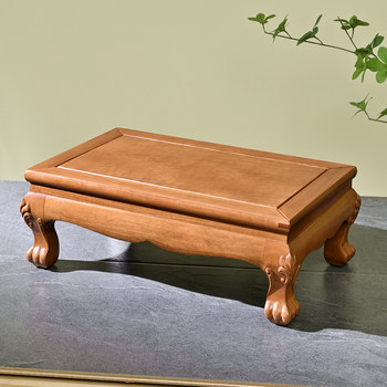 Rosewood kang table base square antique antique vase flower pot fish tank crafts ornament base solid wood bracket