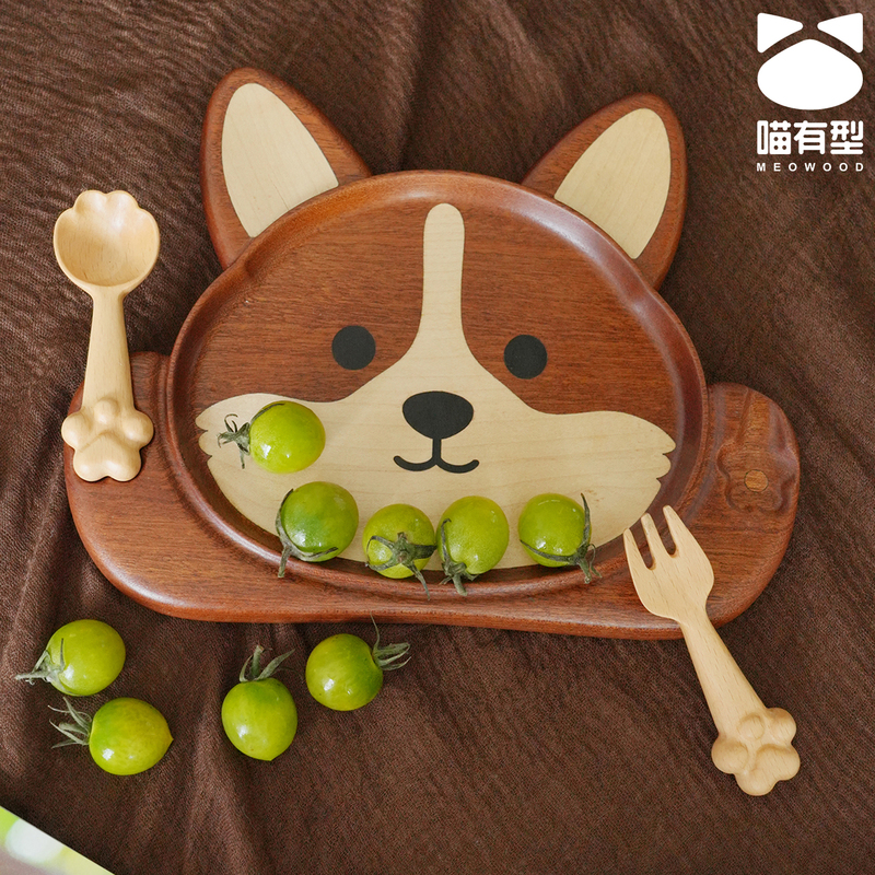 Cute and Stylish Wooden Creative Fruit Plate, Dinner Plate, Tea Tray, Fruit Tray, Salad Plate, Wooden Tray, Decorative Plate