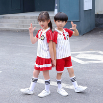 Kindergarten Garden Uniform Summer Clothing Short Sleeves Striped Sports School Suit Elementary School Children Class Clothes Summer Children Graduation Photos