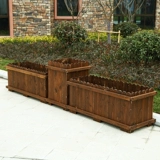 Антикоррозивная деревянная цветочная коробка Карбонизированная сплошная деревянная котла
