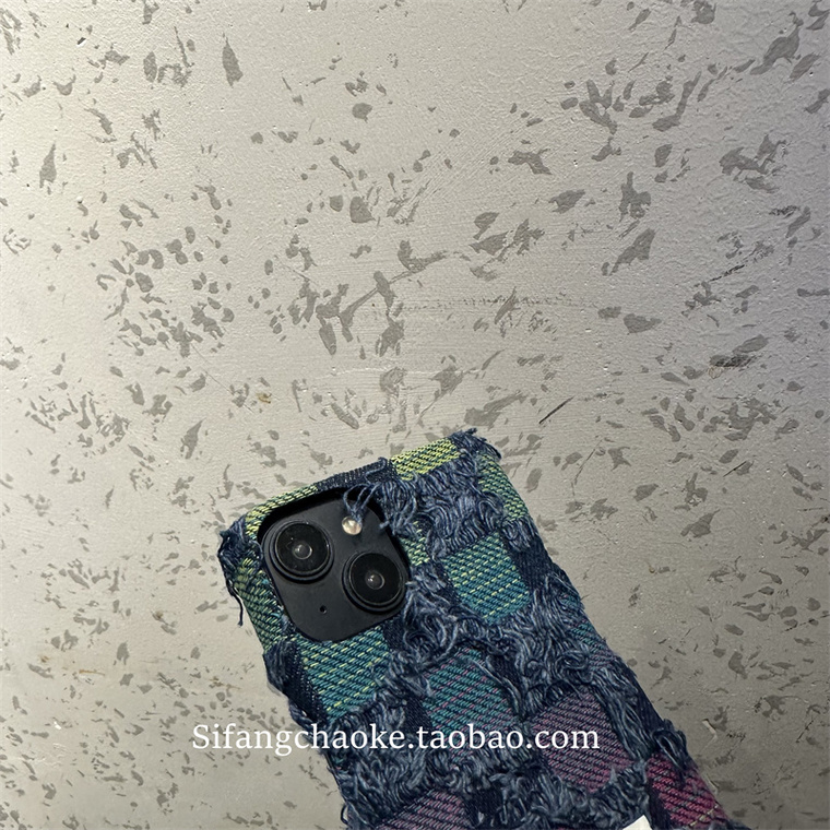Denim Jeans Canvas Two Tone 15, 14, 13, 12, 11 iPhone Case