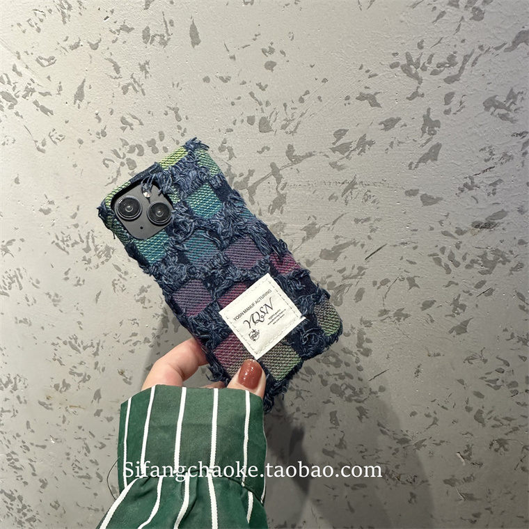 Denim Jeans Canvas Two Tone 15, 14, 13, 12, 11 iPhone Case
