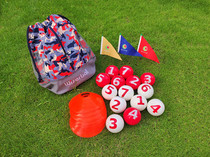 Gao Zhier ball * 14 ball bag * 1 yellow flag * 10 Red Flag * 10 Blue Flag * 1 disc * 10