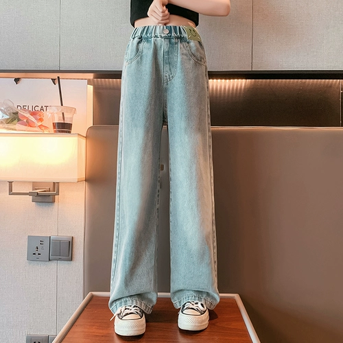 Летние детские штаны, джинсы, летняя летняя одежда, средство от комаров для отдыха, в западном стиле