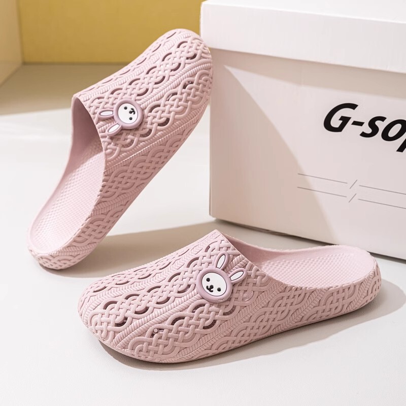 Japanese Clogs for Women, Closed-Toe Home Slippers, Non-Slip Bathroom Shower Slippers, Soft-Soled Lightweight Slippers That Can Be Worn Outside