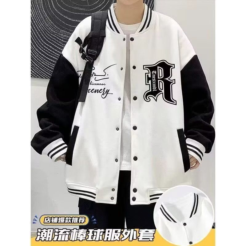 Brand Store Spring and Autumn Men's Jacket Korean Style Workwear Jacket for Teenagers and Students Thin Baseball Jacket Casual Cardigan Brand Store Spring and Autumn Men's Jacket Korean Style Workwear Jacket for Teenagers and Students Thin Baseball Jacket Casual Cardigan