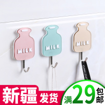 Cute viscose adhesive hook Wall Wall wall hanging cartoon car hanger nail free kitchen strong stick hook hook hook
