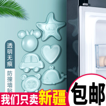 Cabinet door anti-collision adhesive glue cartridge door behind closet wall plasterToilet transparent self-sticking silicone gasket