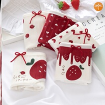 2-5 women's underwear women's cotton antibacterial crotch Korean Japanese students cute girl briefs sexy and charming