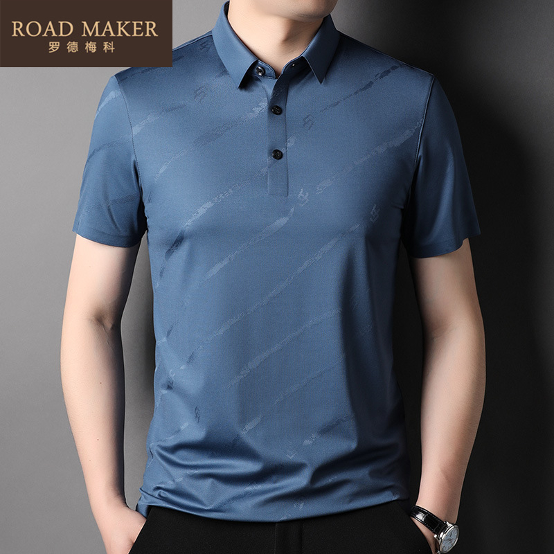 ROADMAKER2022 Years Summer New Short Sleeve Men's Summer Thin style casual fashion T-shirt male and Korean version blouses