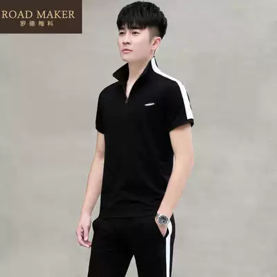 ROADMAKER 2020 new fashion trend casual clothes Korean men's suit sportswear two-piece suit men
