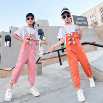 Girl Back Belt Pants Summer Thin section Long pants CUHK Tong Han Edition Thin Childrens net Red Summer Anti-mosquito Leisure 90%