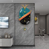 Net red light luxury clock wall clock living room home fashion Nordic creative home decoration simple modern wall clock