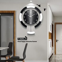 Personality simple clock wall clock living room creative wooden home art wall decoration childrens time clock
