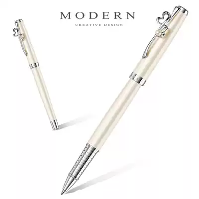 MODERN new heart-shaped M355 jewel signature pen metal pen pole flagship store official neutral water pen 0 7mm black pen