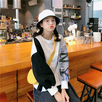 Spring 2021 new ins short jacket sweater womens Hong Kong style western style Korean loose plus size top clothing trend