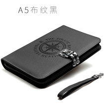 Cano Ka A5 zipper code book Simple College student multi-function Office notebook large capacity creative loose-leaf book detachable large business notepad diary with lock custom logo