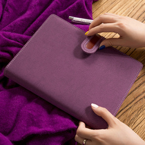 2021 business efficiency manual custom logo office stationery simple day course this creative meeting record book imitation leather work notebook sub time management hipster a5 loose leaf book gift box