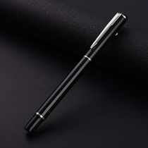 Metal pen business signature pen student exam special black 0 5mm quick-drying water pen office advertising gift gel pen large capacity giant can write wholesale laser custom logo