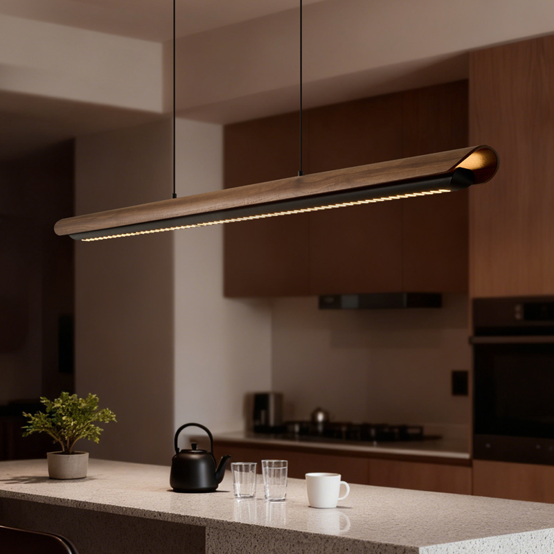 Nikola Moon Viewing Restaurant Chandelier Song-Style Aesthetic Tea Room Minimalist Island Table Vintage Bar Table Dining Table Linear Light