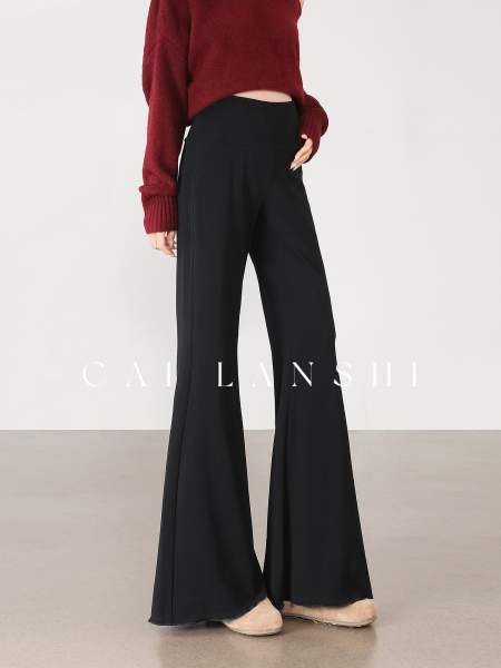 Maternity Pants for Outdoor Wear 2026 New Spring and Autumn Flared Pants with Belly Support Yoga Pants Plus Size Slightly Flared Long Pants for Autumn — 2