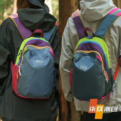 Qijiu Outdoor Sports Mountaineering Bag, Contrasting Color Backpack, Casual Travel Bag, Student School Bag, Lightweight Hiking Backpack