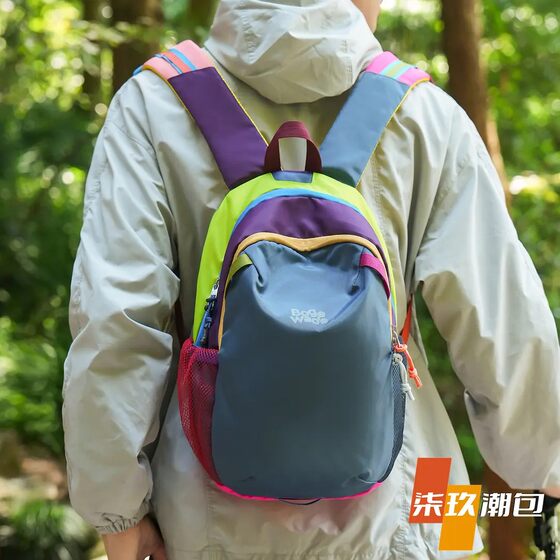 Qijiu Outdoor Sports Mountaineering Bag, Contrasting Color Backpack, Casual Travel Bag, Student School Bag, Lightweight Hiking Backpack