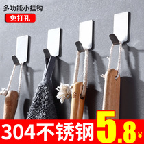 Hook strong viscose non-marking sticky hook load-bearing sticker wall wall hanging kitchen sticker free punching hook after bathroom door