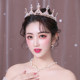 2021 new luxurious atmosphere bridal crown main wedding headdress super fairy birthday adult queen crown female 18 years old