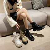 Martens, Tide, универсальные черные короткие сапоги в английском стиле, ботинки, в британском стиле, 2021 года, в корейском стиле