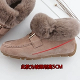 Женские бархатные туфли 2022 года, утолщение и защита.