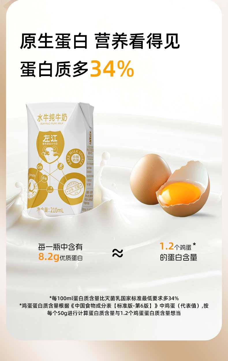 安享好物 安享A级纯奶-左江水牛纯牛奶 国标 
