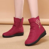 Утепленные сапоги, нескользящая удерживающая тепло обувь для матери, средней длины, для среднего возраста