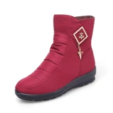 Утепленные сапоги, нескользящая удерживающая тепло обувь для матери, средней длины, для среднего возраста