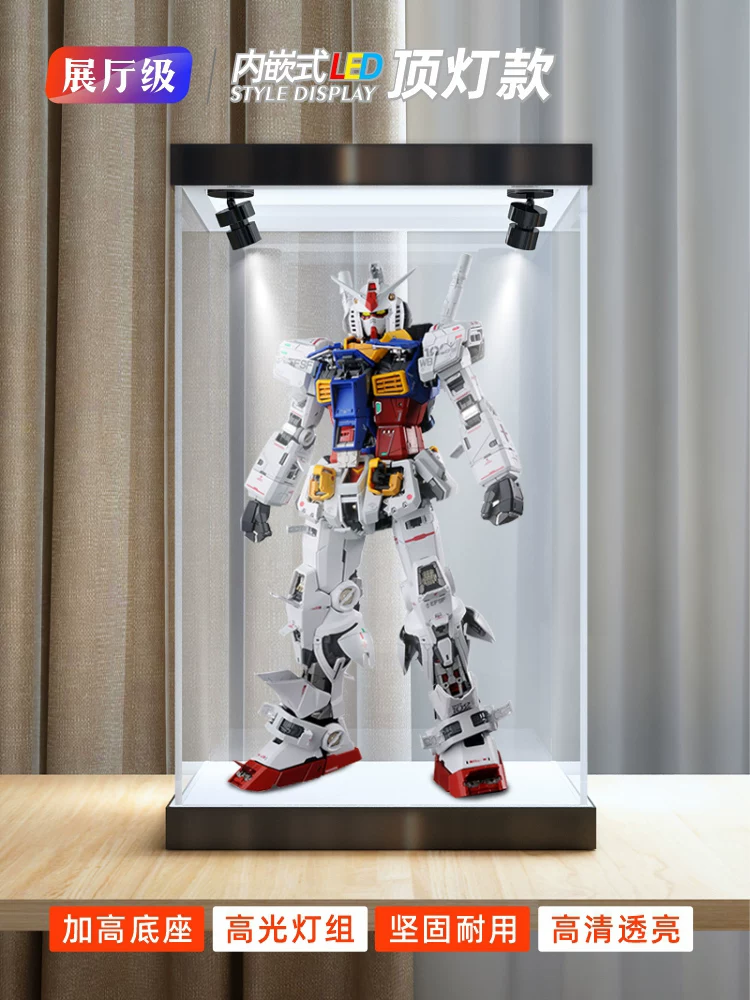 Акриловая витрина подходит для полного ряда Gundam Strike Red PG1/60, высокий прозрачный пылоcборник