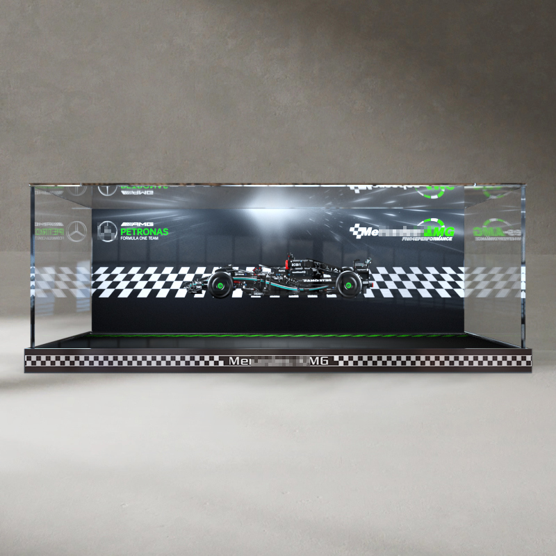 Acrylic Display Box Suitable for 42171 Mercedes-Benz F1 Formula Racing Car Model Transparent Dust Cover