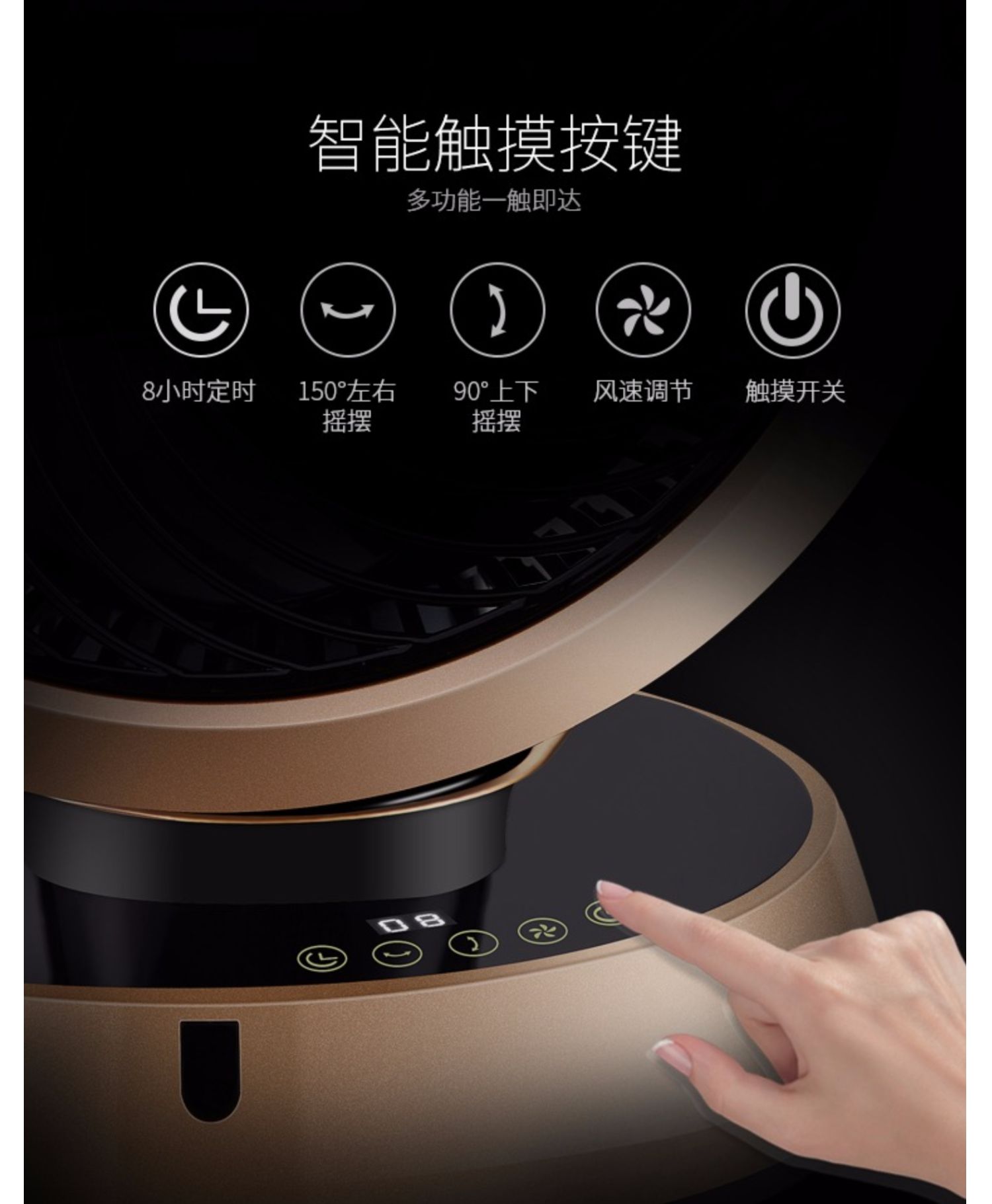 Haixin quạt lưu thông không khí nhà máy tính để bàn điều khiển từ xa lắc đầu tuabin đối lưu ký túc xá quạt gió mini - Quạt điện cánh quạt mini