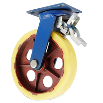 Super heavy-duty casters with a load capacity of 1 ton iron core industrial nylon casters 6 12-inch trolley trailer wheels