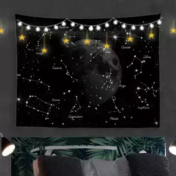 ins hanging cloth background cloth Dormitory renovation decoration Net celebrity decoration Room rental room Bedroom bed head wall cloth tapestry